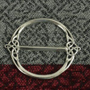 New Celtic Knot Scarf Ring UK Pewter Made in Scotland